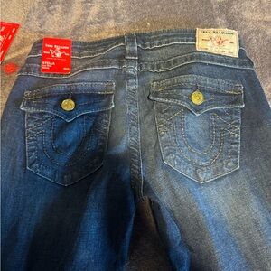 True Religion Women's Dark Blue Boot Cut Jeans